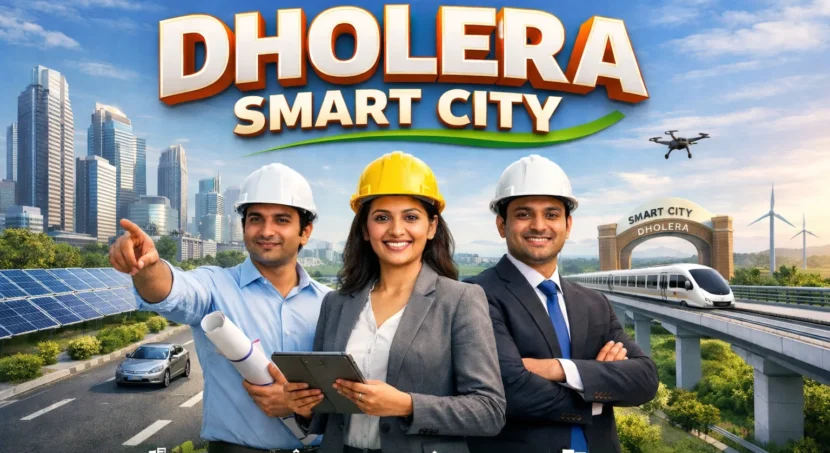 Best Developer in Dholera Smart City showcasing modern infrastructure, smart transportation, renewable energy projects, and planned residential and commercial developments.