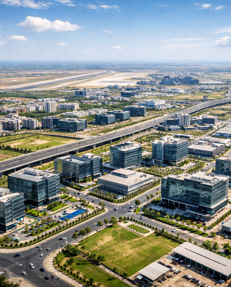 Commercial plots in Dholera with Angel Nova Group featuring planned infrastructure and smart city development Commercial plots in Dholera with Angel Nova Group featuring planned infrastructure and smart city development