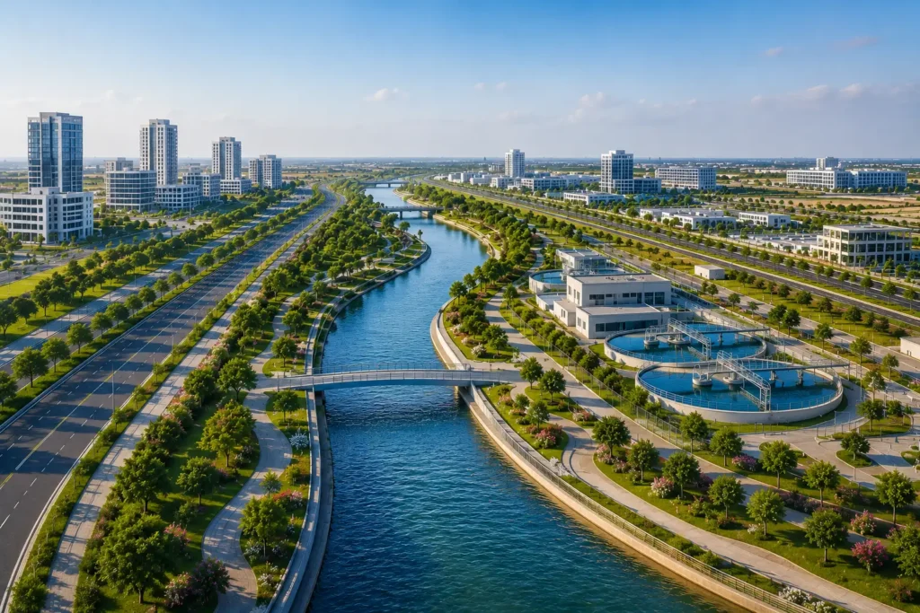 Dholera Artificial River – Smart Water Infrastructure in Dholera Smart City