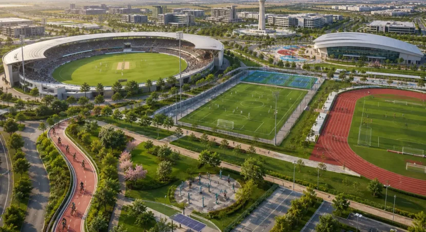 Dholera Sports Facilities: Sports Complexes, Parks & Recreation in Smart City