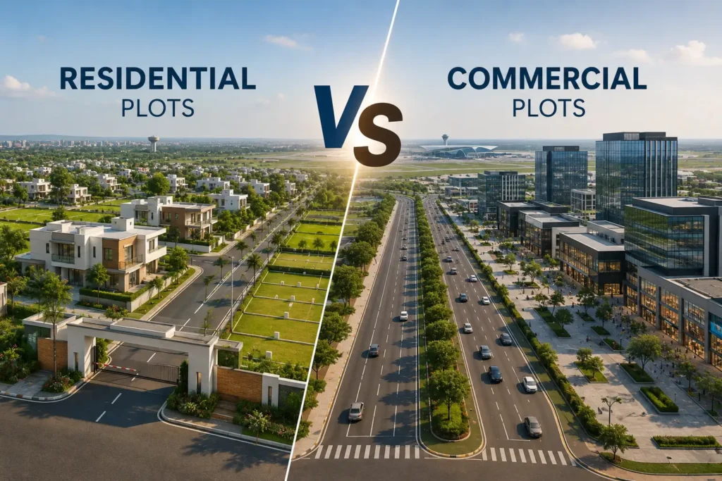 Residential vs Commercial Plots in Dholera