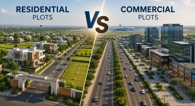 Residential vs Commercial Plots in Dholera