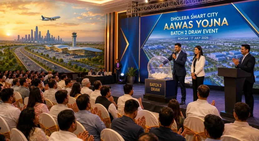 Dholera Smart City Aawas Yojna Batch 2 Draw Event in Rohtak – Successfully Completed