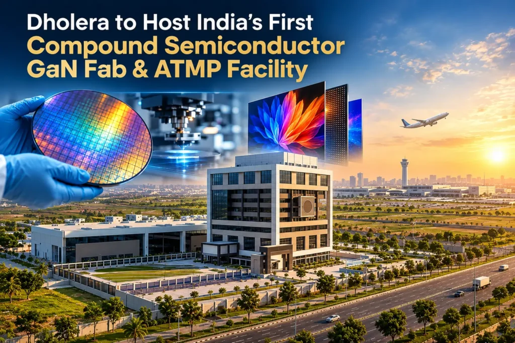 Dholera to Host India's First Compound Semiconductor GaN Fab & ATMP Facility