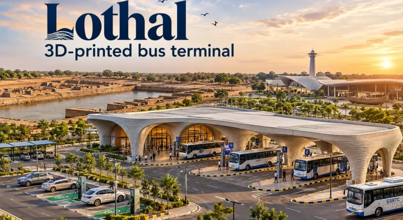 Lothal 3D-printed bus terminal
